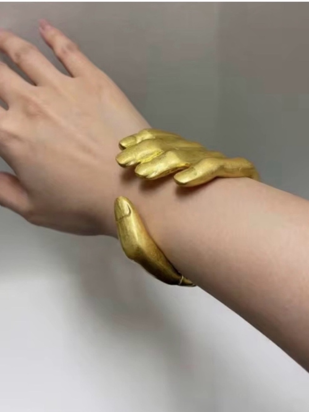 Bold Gold Sculptural Cuff Bracelet - Women Jewelry - Picture 2 of 6